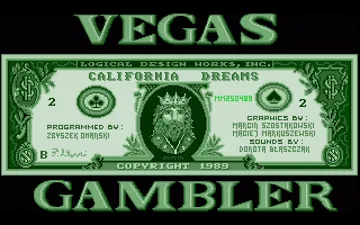 Vegas Gambler screen shot title